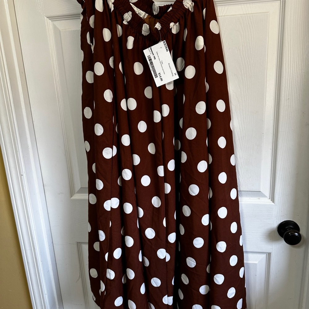 Brown Polka Dot Skirt